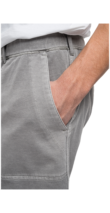 ESSENTIAL ガーメントダイ ヘビーコットンジャージーショーツ 詳細画像